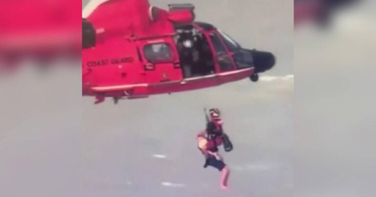 Vea cómo rescataron en helicóptero a un hombre que cayó de una moto de agua en Nueva York
