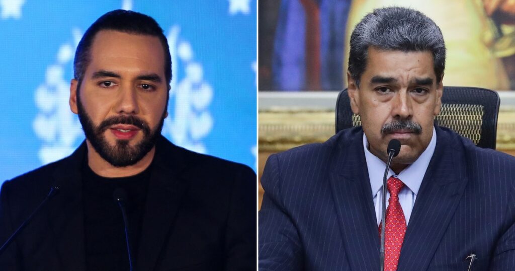 Bukele criticó al dictador Maduro por rechazar la propuesta de intercambiar migrantes venezolanos por presos políticos de su régimen Bukele criticó al dictador Maduro por rechazar la propuesta de intercambiar migrantes venezolanos por presos políticos de su régimen