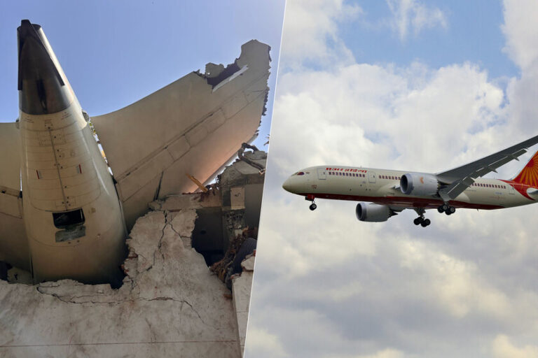 el moderno avión con destino a Londres que se estrelló en India poco después de despegar
