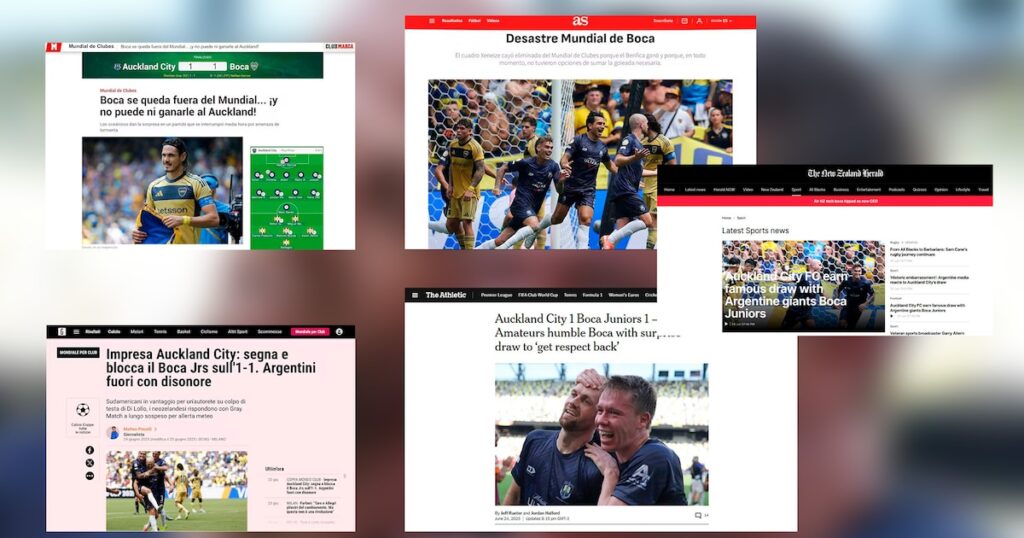 “Desastre”, “afuera con deshonra” y “decepcionante”: las portadas de la eliminación Boca ante Auckland City en el Mundial de Clubes “Desastre”, “afuera con deshonra” y “decepcionante”: las portadas de la eliminación Boca ante Auckland City en el Mundial de Clubes